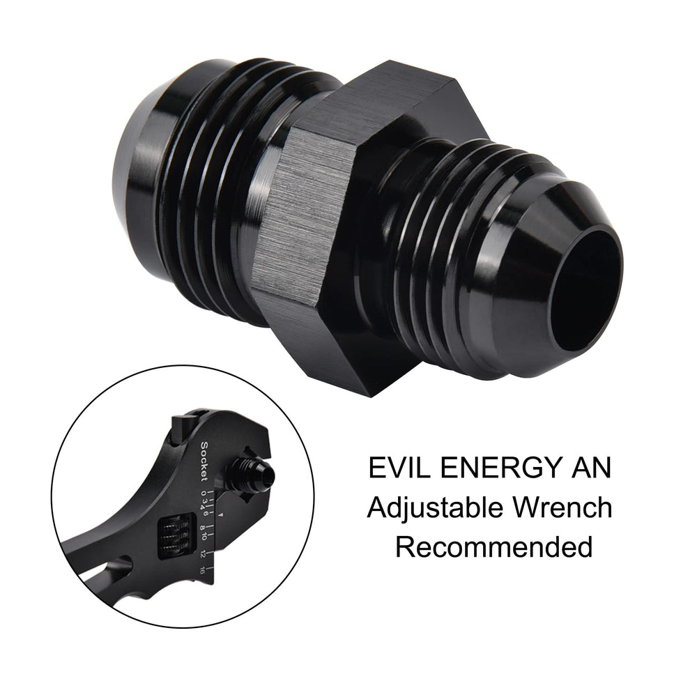 EVIL ENERGY fuel system adapter enables easy hose extensions and reliable connections.