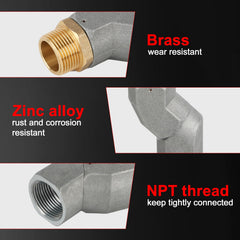EVIL ENERGY Fuel transfer hose adapter compatible with diesel, gasoline, kerosene, and more.