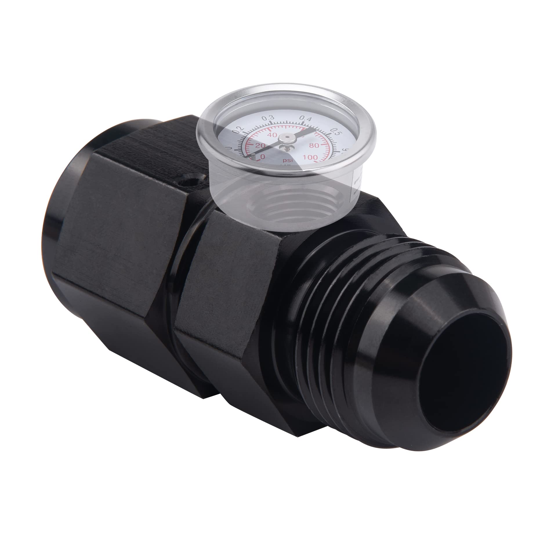 EVIL ENERGY high-strength aluminum fitting for durable fuel system connections.