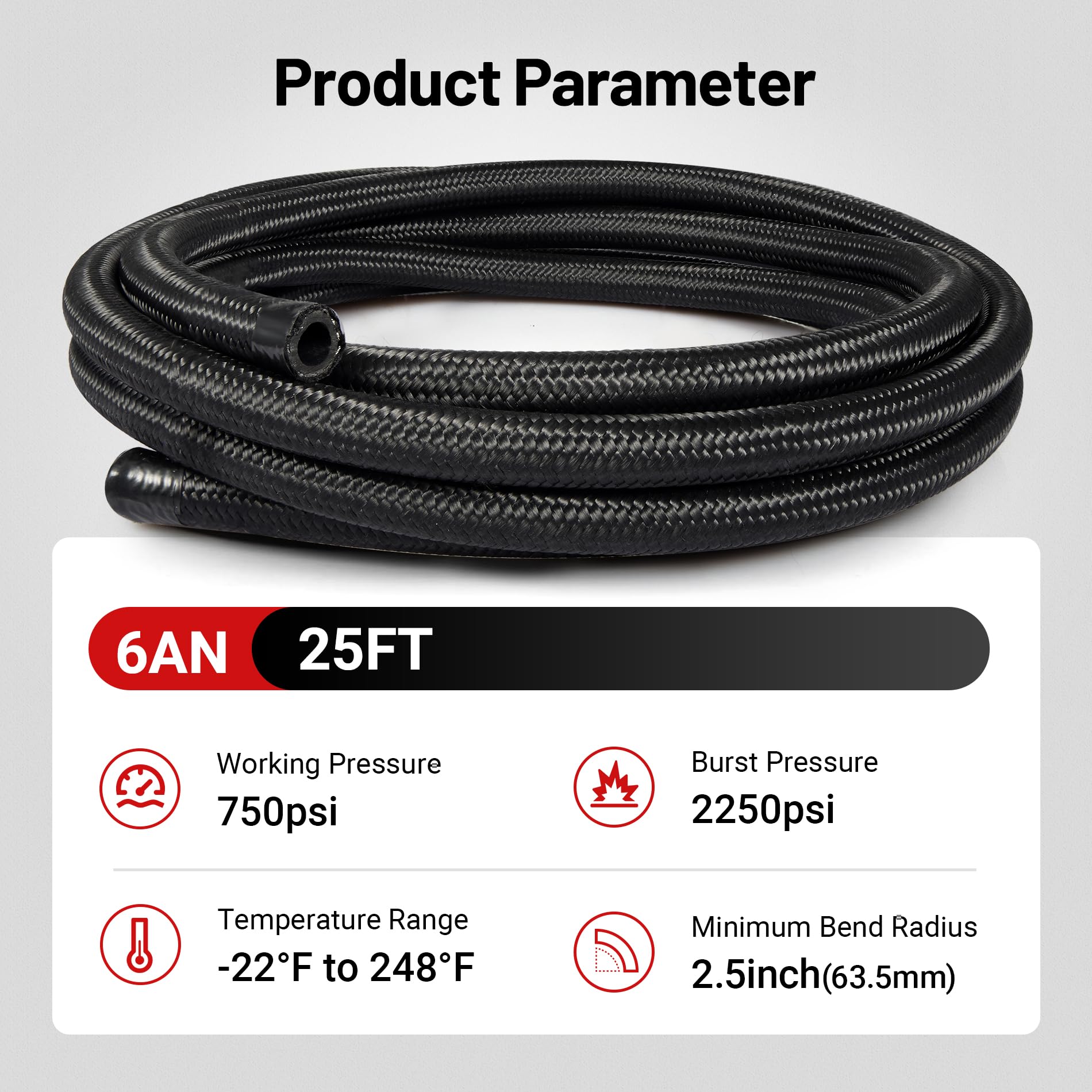 EVIL ENERGY hose separator clamp keeps lines organized.