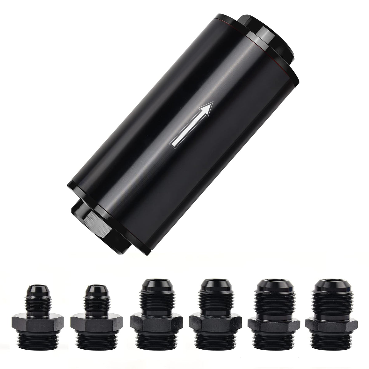 EVIL ENERGY inline-filter 10 micron element protects the fuel system.