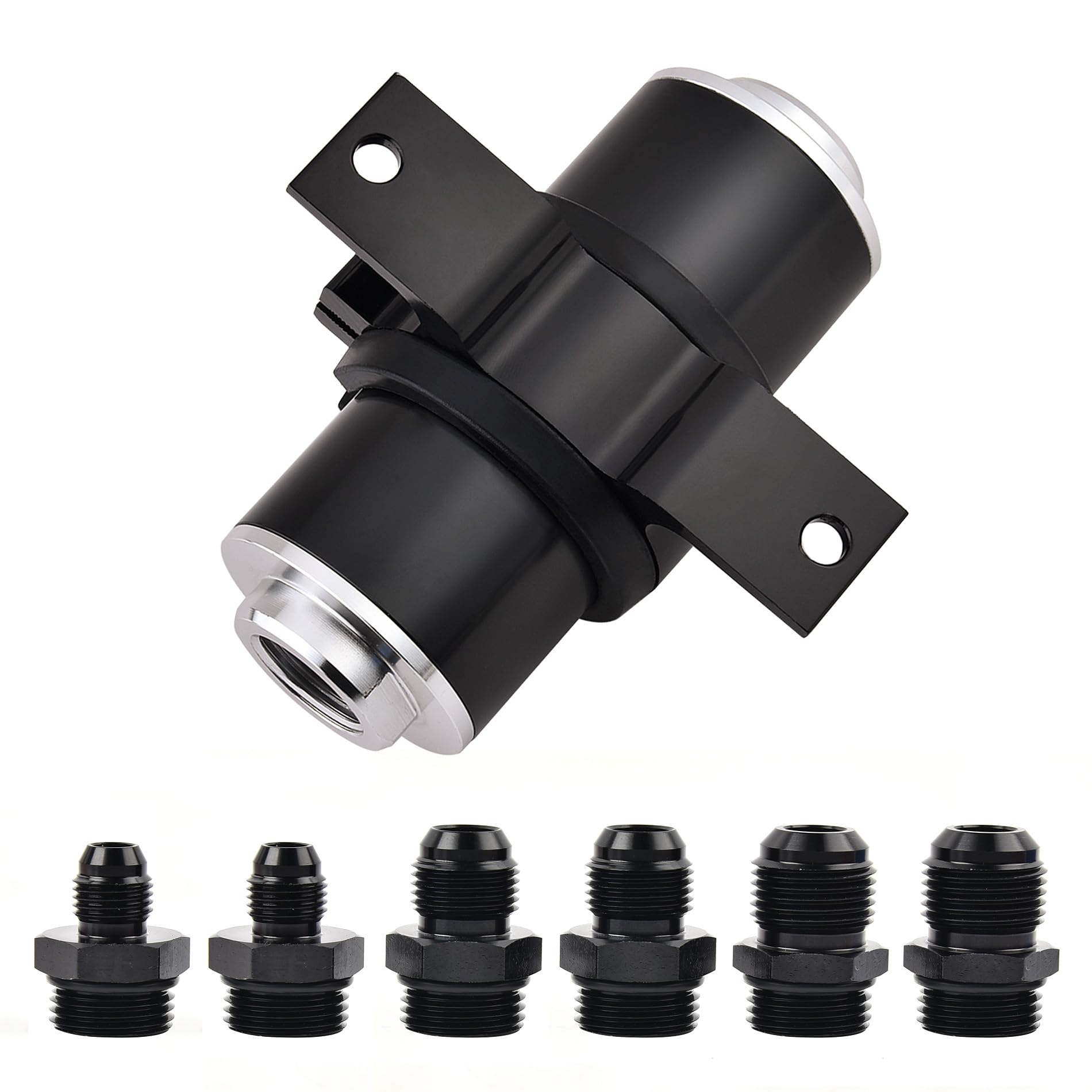 EVIL ENERGY Inline Fuel Filter with 100 micron can captures contaminants to protect the fuel system