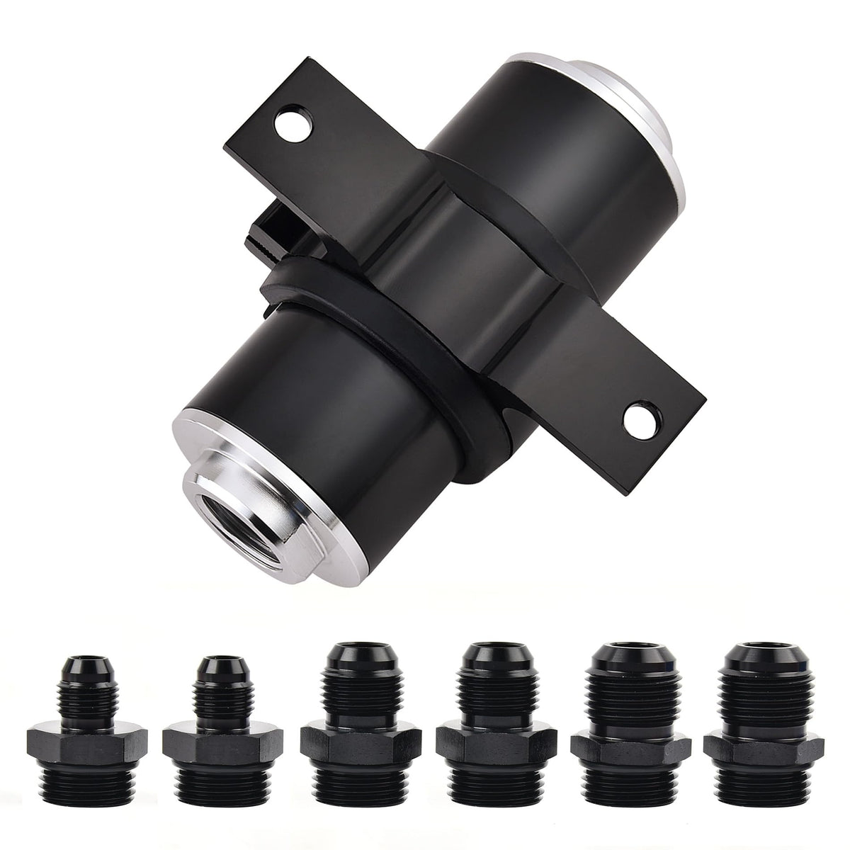 EVIL ENERGY Inline Fuel Filter with 100 micron can captures contaminants to protect the fuel system