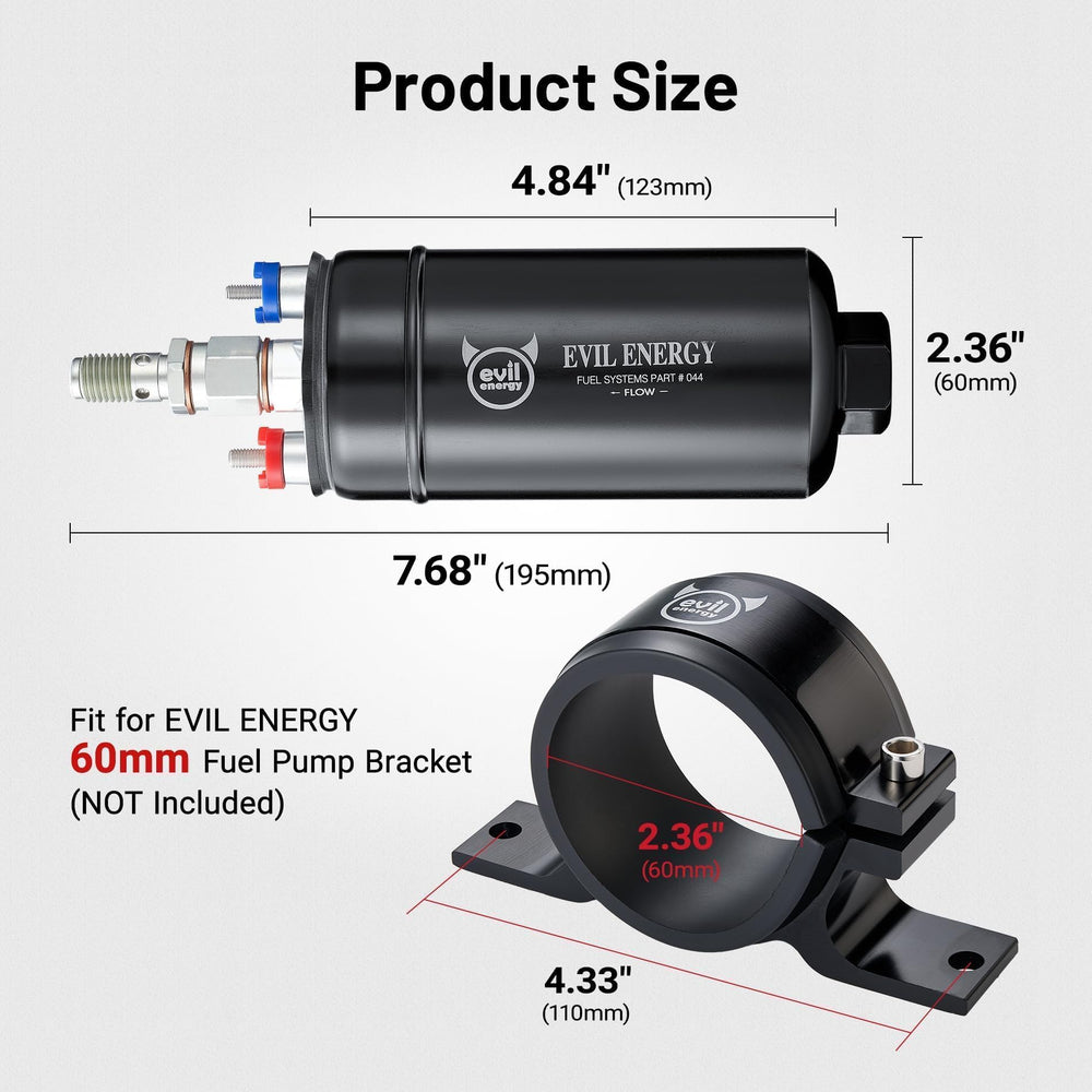 EVIL ENERGY inline pump 10AN inlet adapter for versatile connections