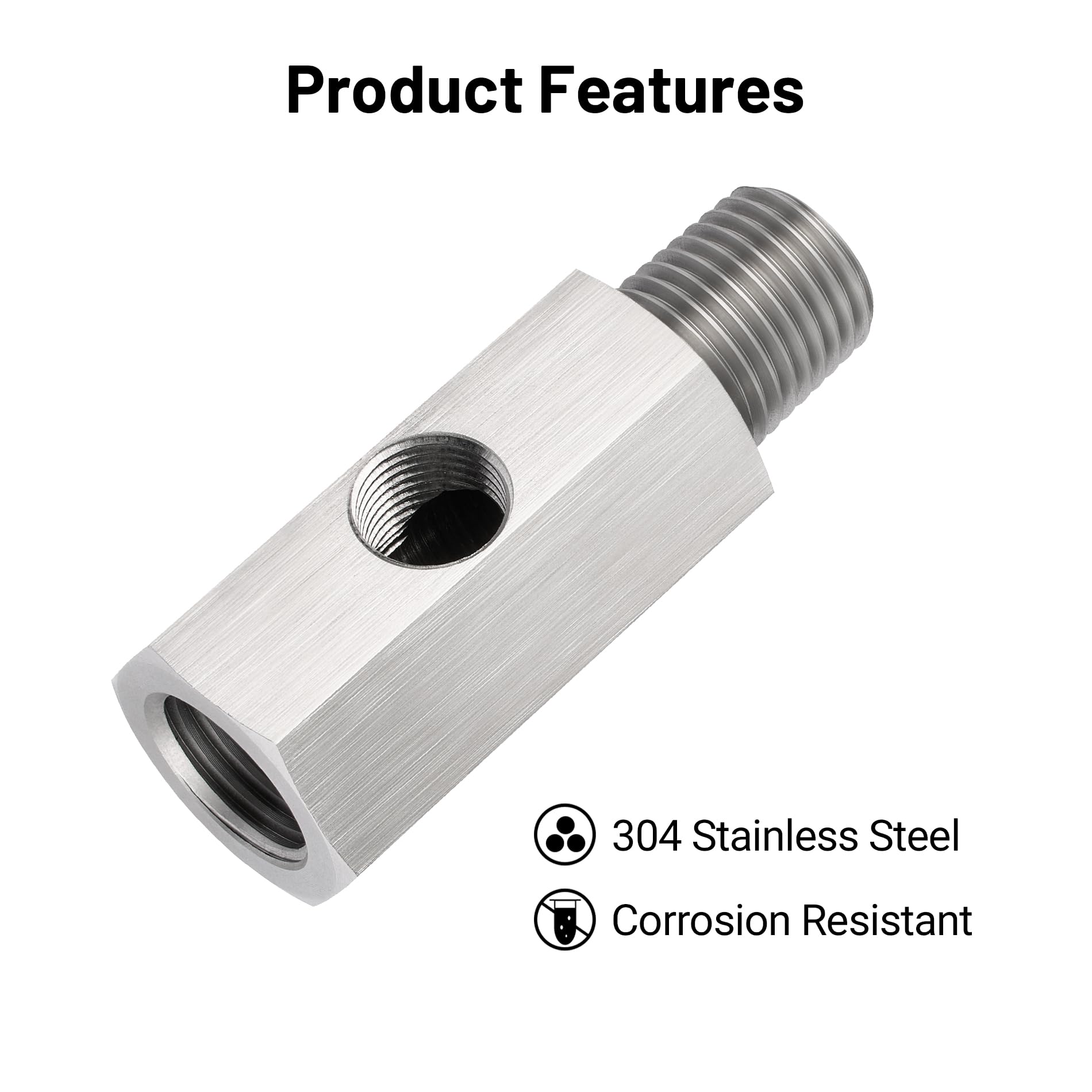 Evil Energy oil-pressure sensor tee adapter supports reliable oil system monitoring.