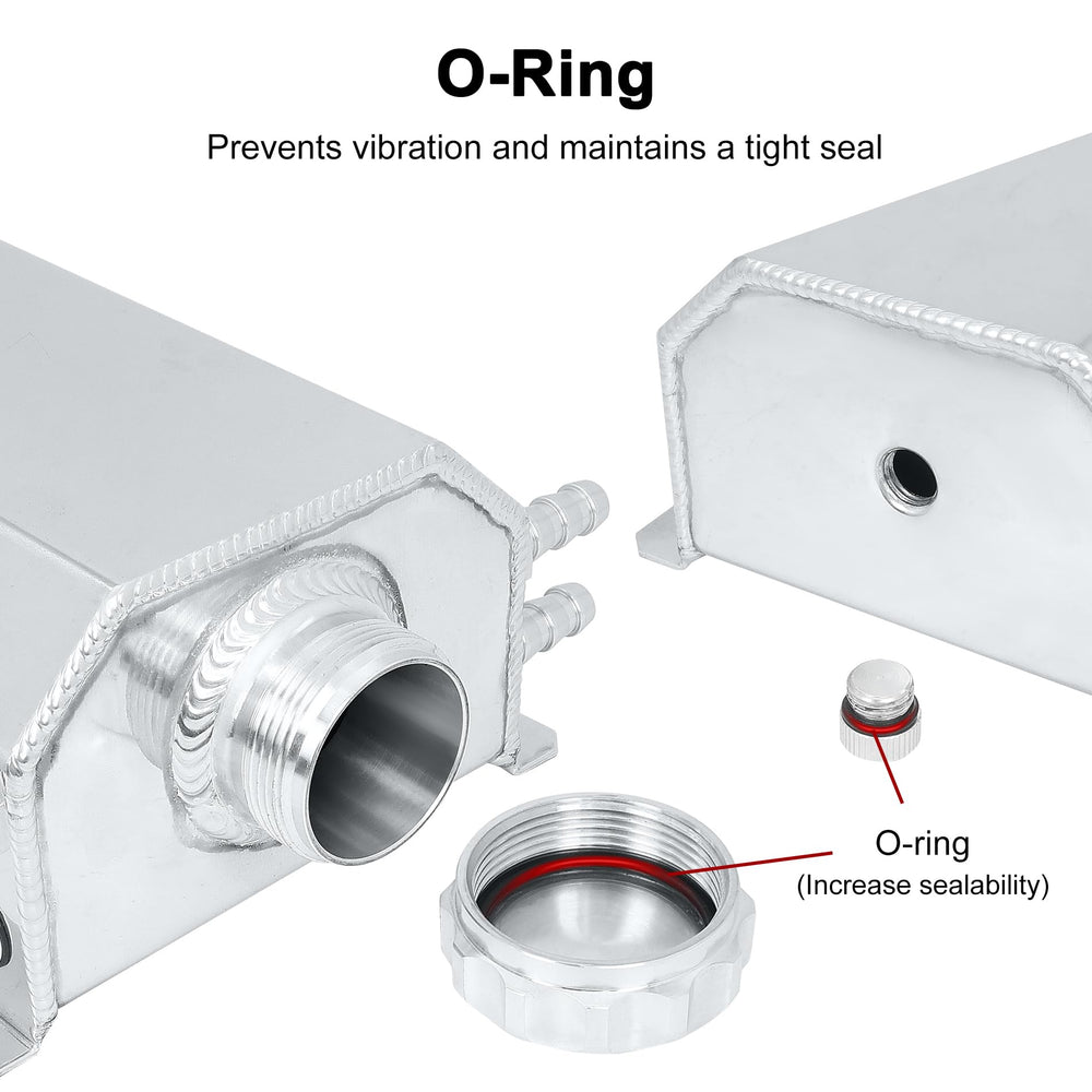 EVIL ENERGY overflow tank installation kit includes O-rings and guidance.