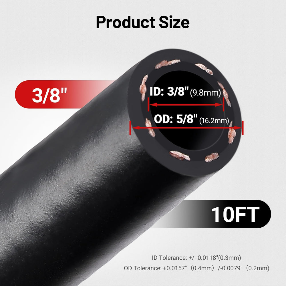 EVIL ENERGY marine fuel line hose Type A1-15 10ft inner layer close-up improves fuel compatibility.