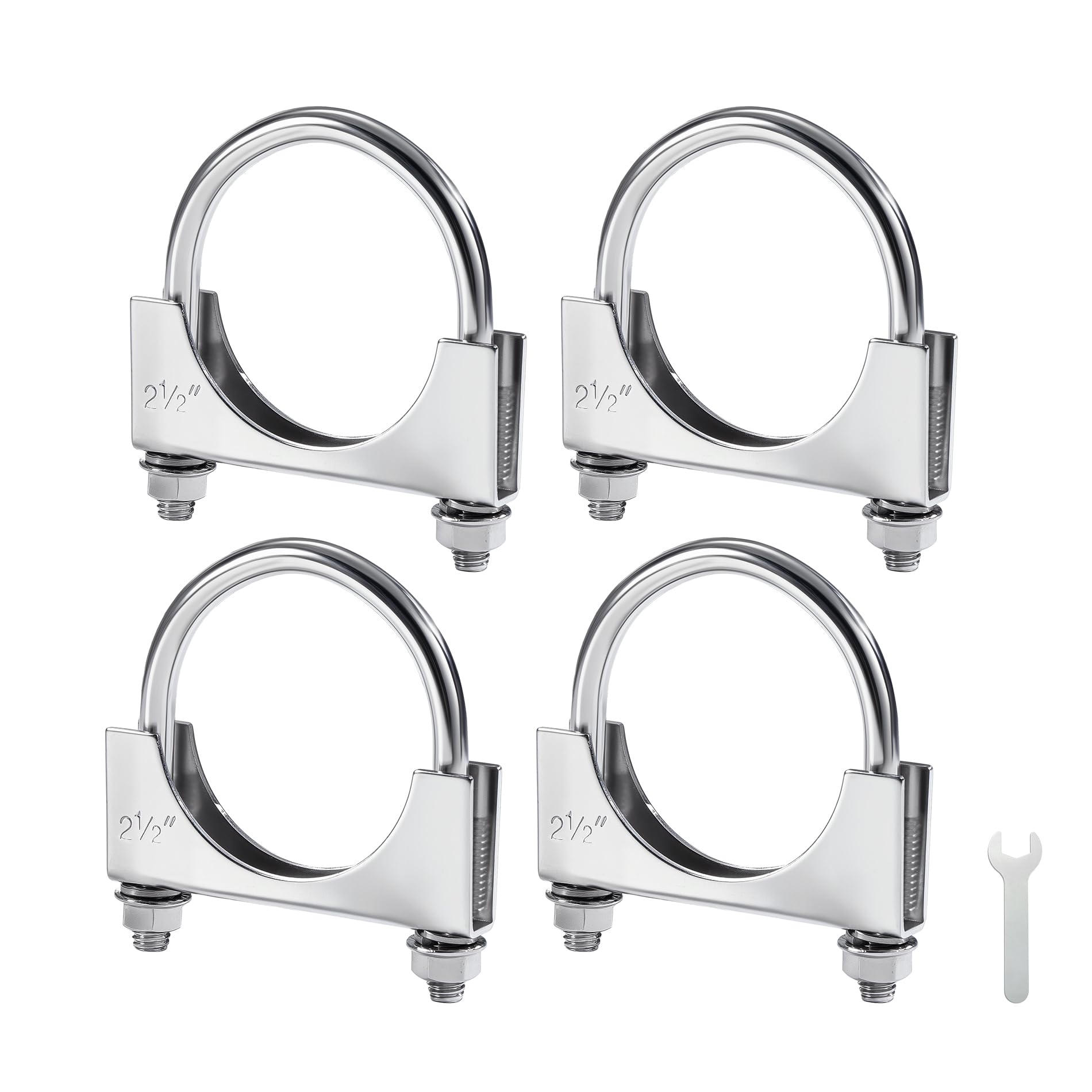 EVIL ENERGY 2-5-inch clamp on muffler inlets/outlets provides secure, vibration-resistant connections
