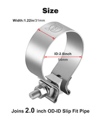 EVIL ENERGY narrow-band clamp with bolt detail enabling fast removal