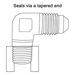 EVIL ENERGY 60-degree tapered NPT thread provides a tight seal for reliable hoses.
