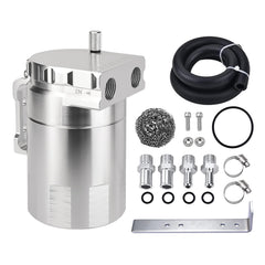 EVIL ENERGY oil catch can with baffle design traps moisture for cleaner engine airflow.