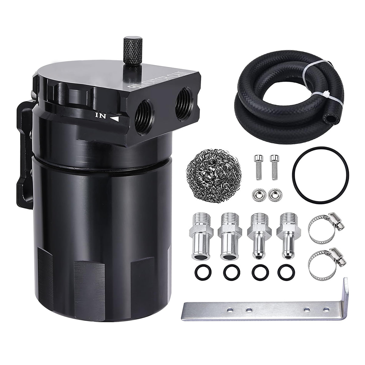 EVIL ENERGY oil catch can with removable baffle traps oil and moisture