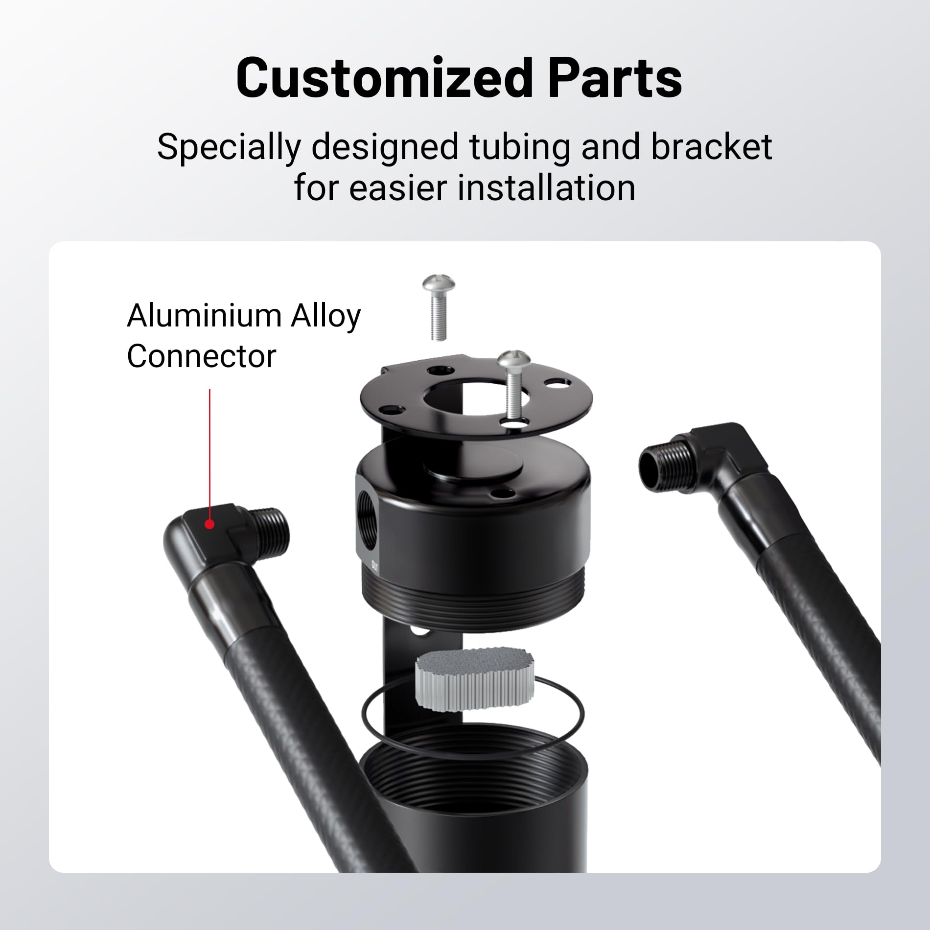 Installation instructions shown for EVIL ENERGY oil catch can fitment.