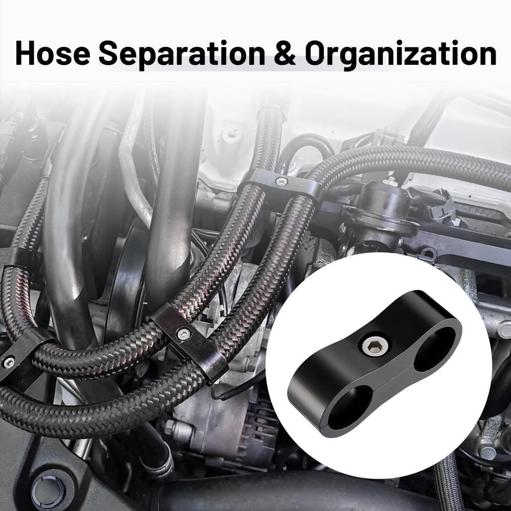 EVIL ENERGY oil-line clamp secures hoses while simplifying maintenance access.