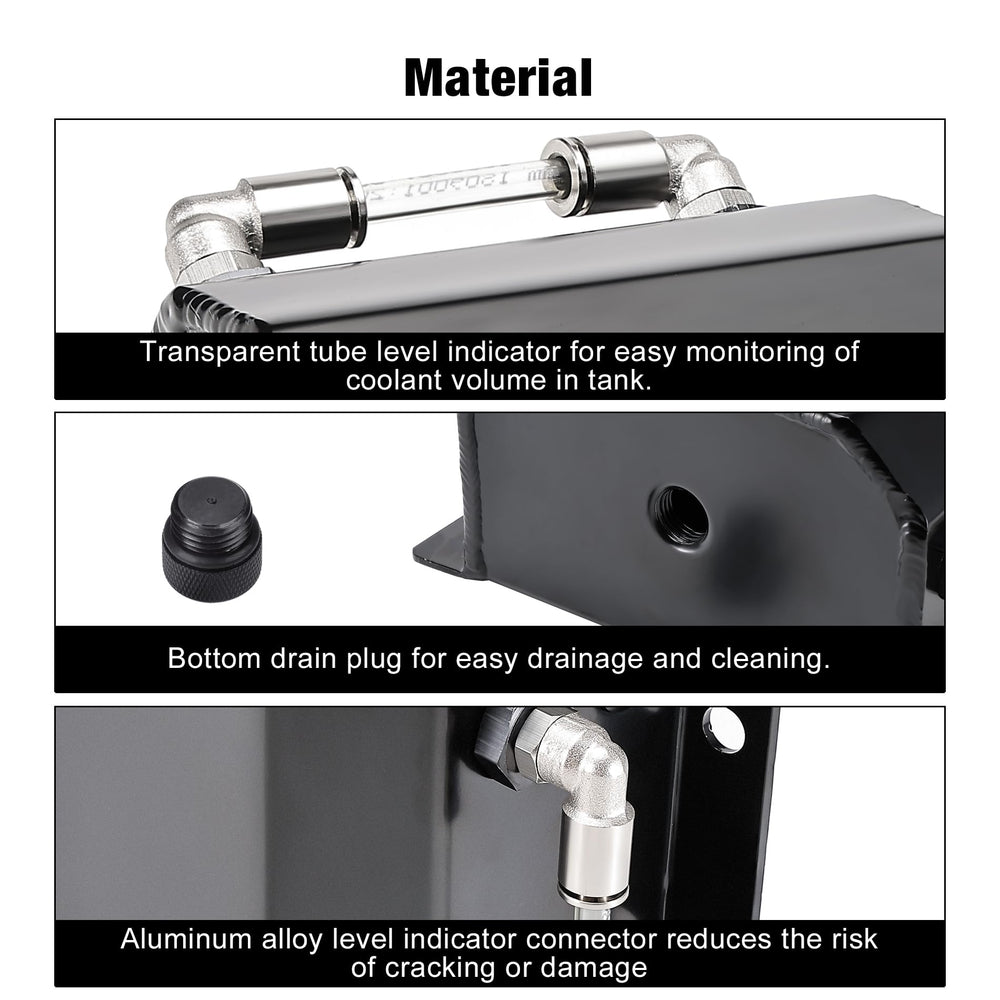 EVIL ENERGY overflow fittings and bottom plug with O-rings, for reliable seal during installation.