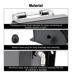 EVIL ENERGY overflow fittings and bottom plug with O-rings, for reliable seal during installation.