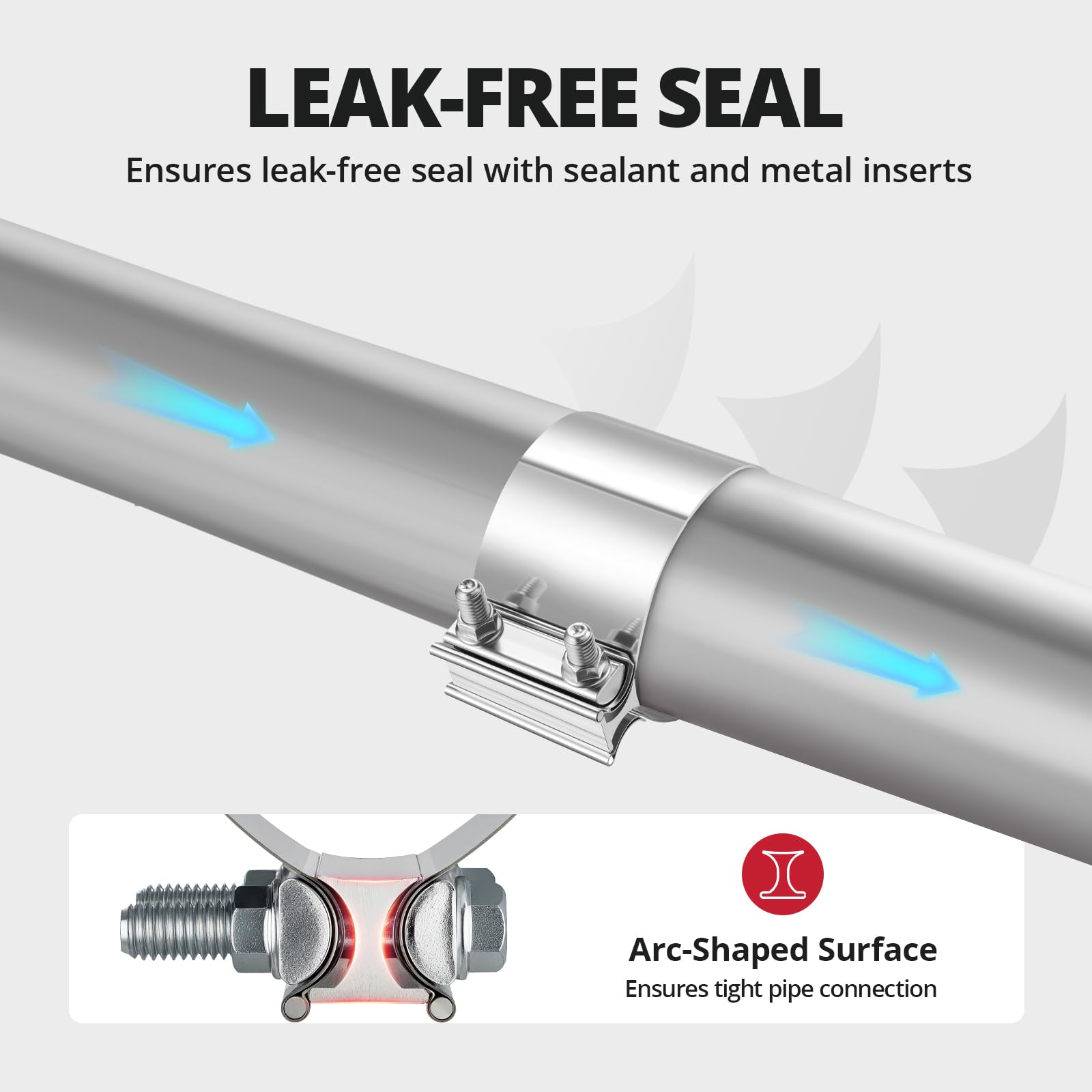EVIL ENERGY pipe-to-pipe exhaust clamp enables quick, no-weld connections