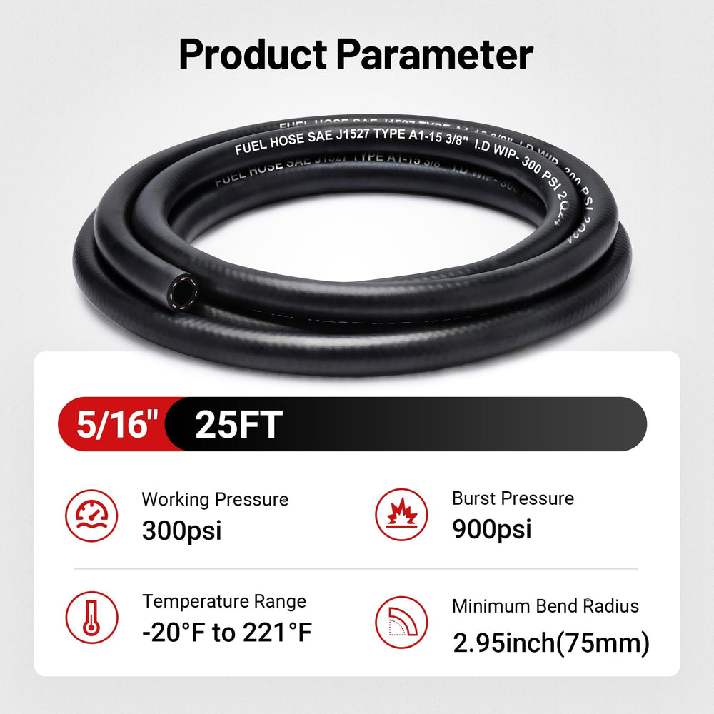 EVIL ENERGY polyester braid reinforcement adds strength for secure fuel routing