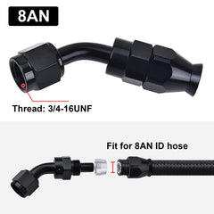 EVIL ENERGY PTFE hose end aluminum 6061-T6 body designed for high-pressure use