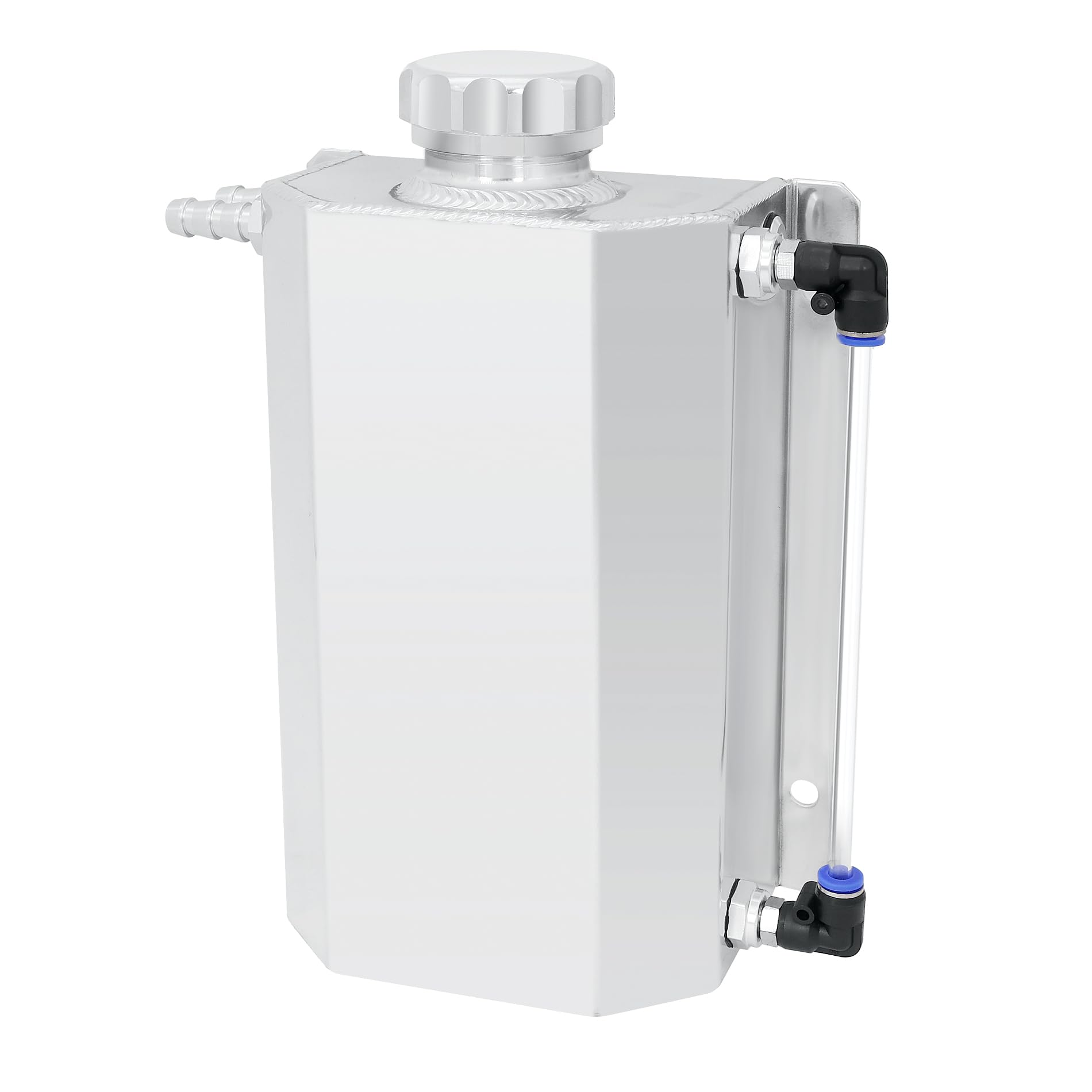 EVIL ENERGY radiator coolant overflow tank 2L with aluminum body for efficient expansion management.