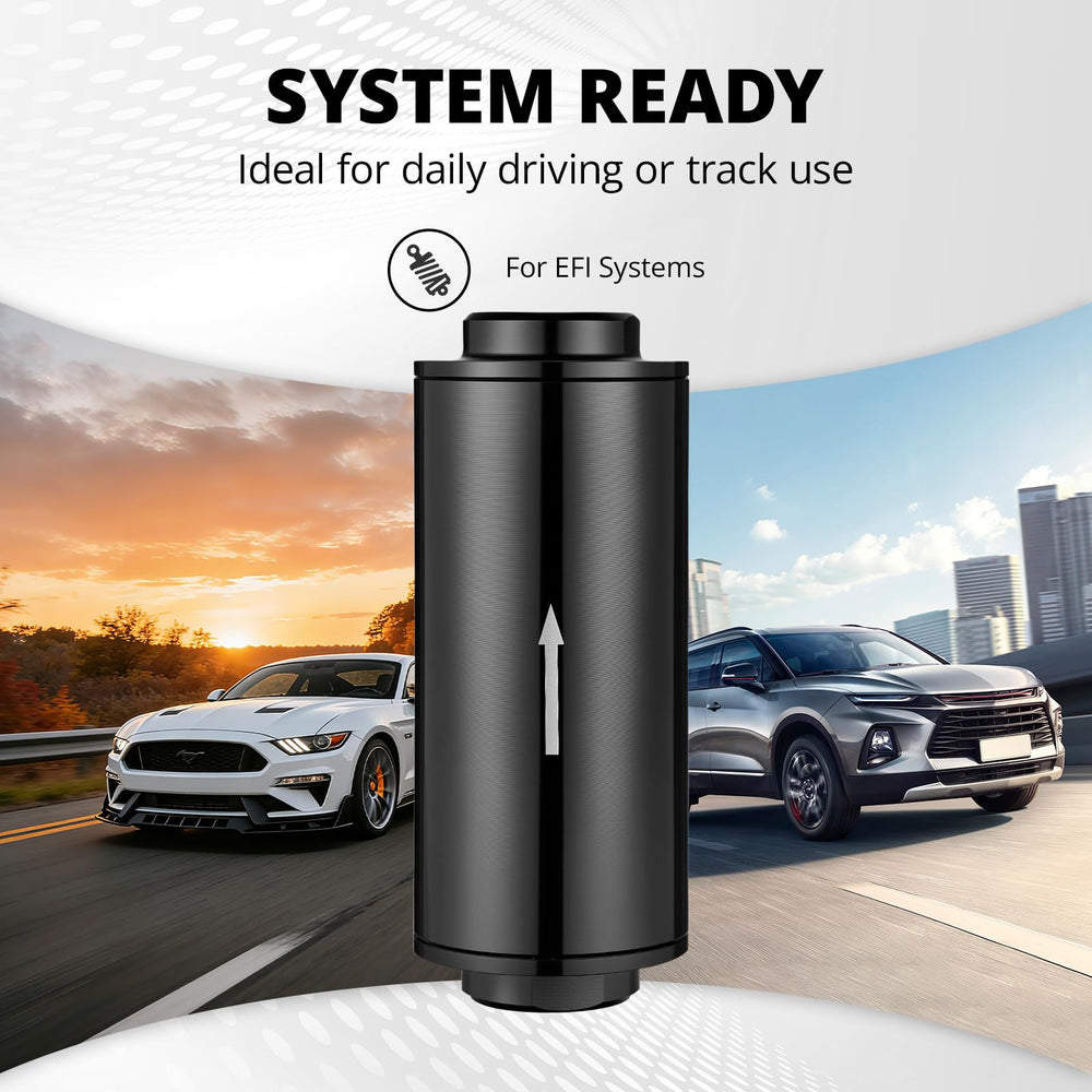 EVIL ENERGY 10 micron filtration captures fine particles to protect the fuel system.