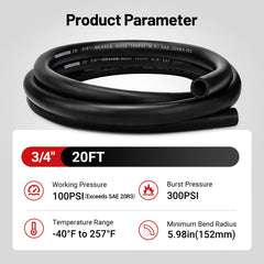 EVIL ENERGY SAE 20R3 compliant hose for engine cooling systems