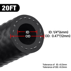 EVIL ENERGY SAE 30R7 fuel hose with NBR braided polyester for durable performance.