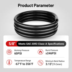 EVIL ENERGY silicone heater hose burst pressure rating highlights durability.