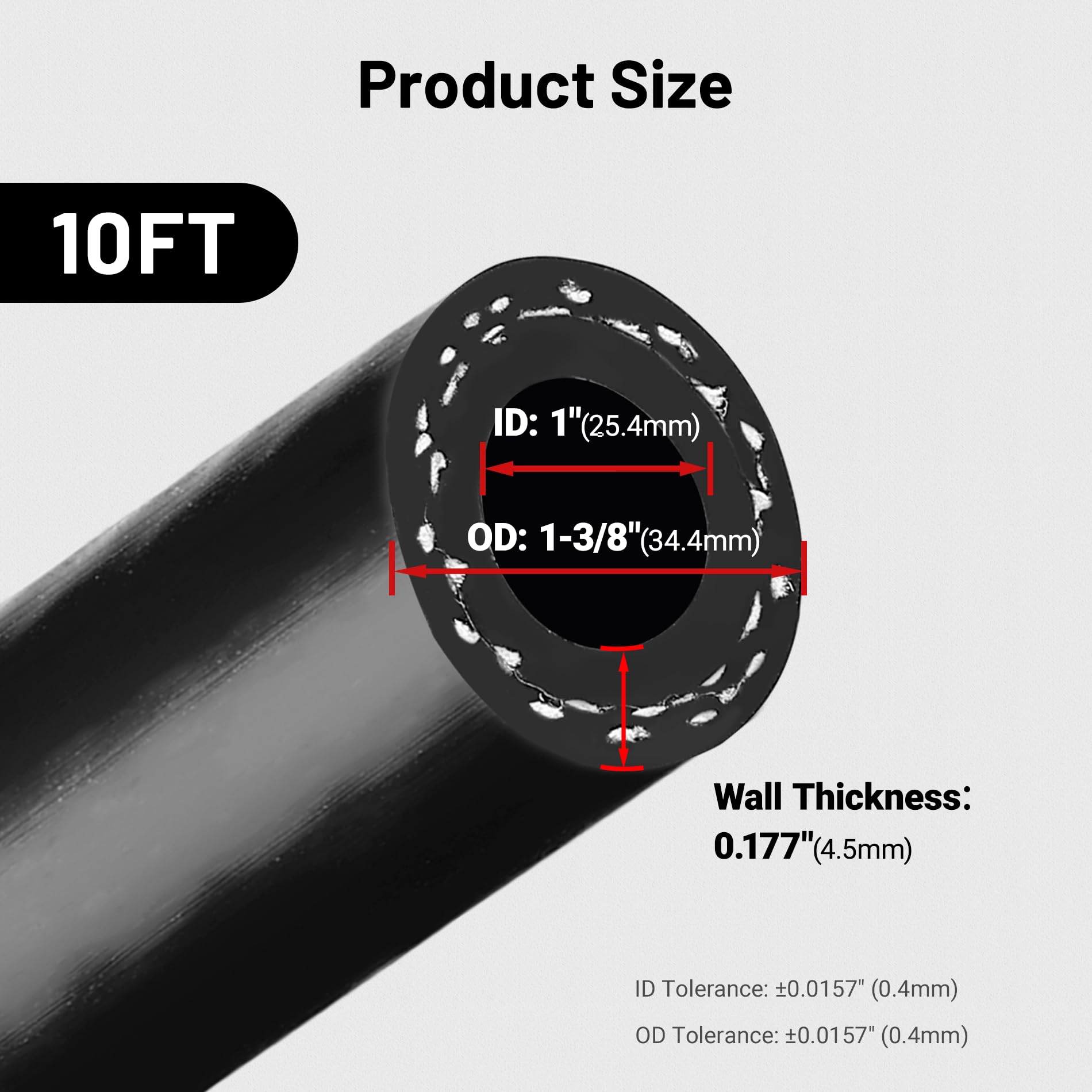 EVIL ENERGY hose inner silicone layer provides stable heat resistance across broad temperatures
