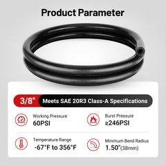 EVIL ENERGY silicone heater hose shows wide temperature range for tough environments
