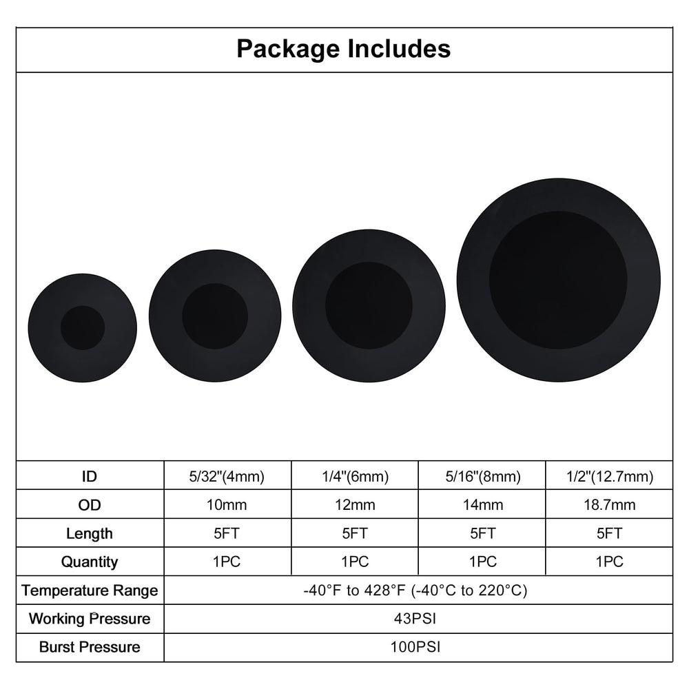 EVIL ENERGY silicone vacuum hose 6mm for steady intake vacuum in performance builds.