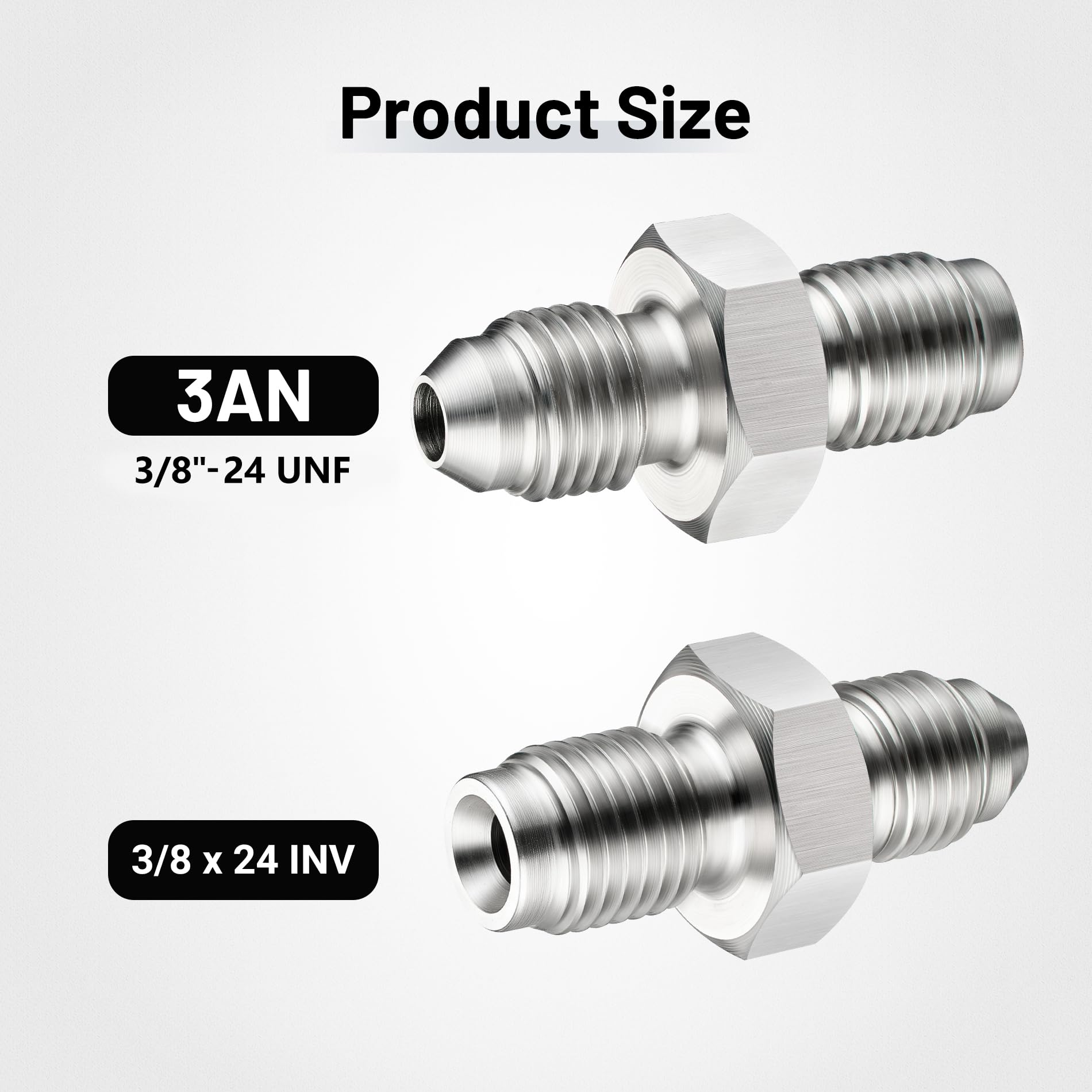 EVIL ENERGY stainless steel 304 fittings close-up highlighting durability