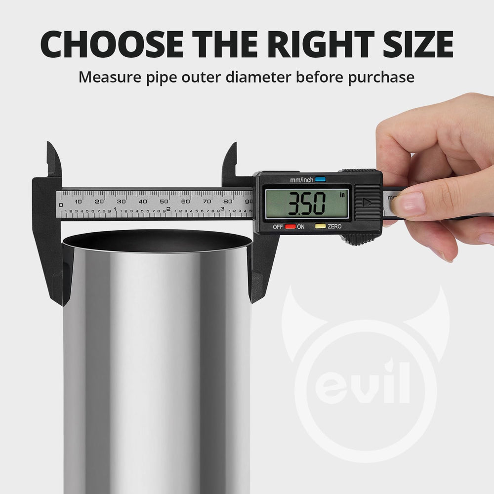EVIL ENERGY stainless steel band detail highlights durable construction.