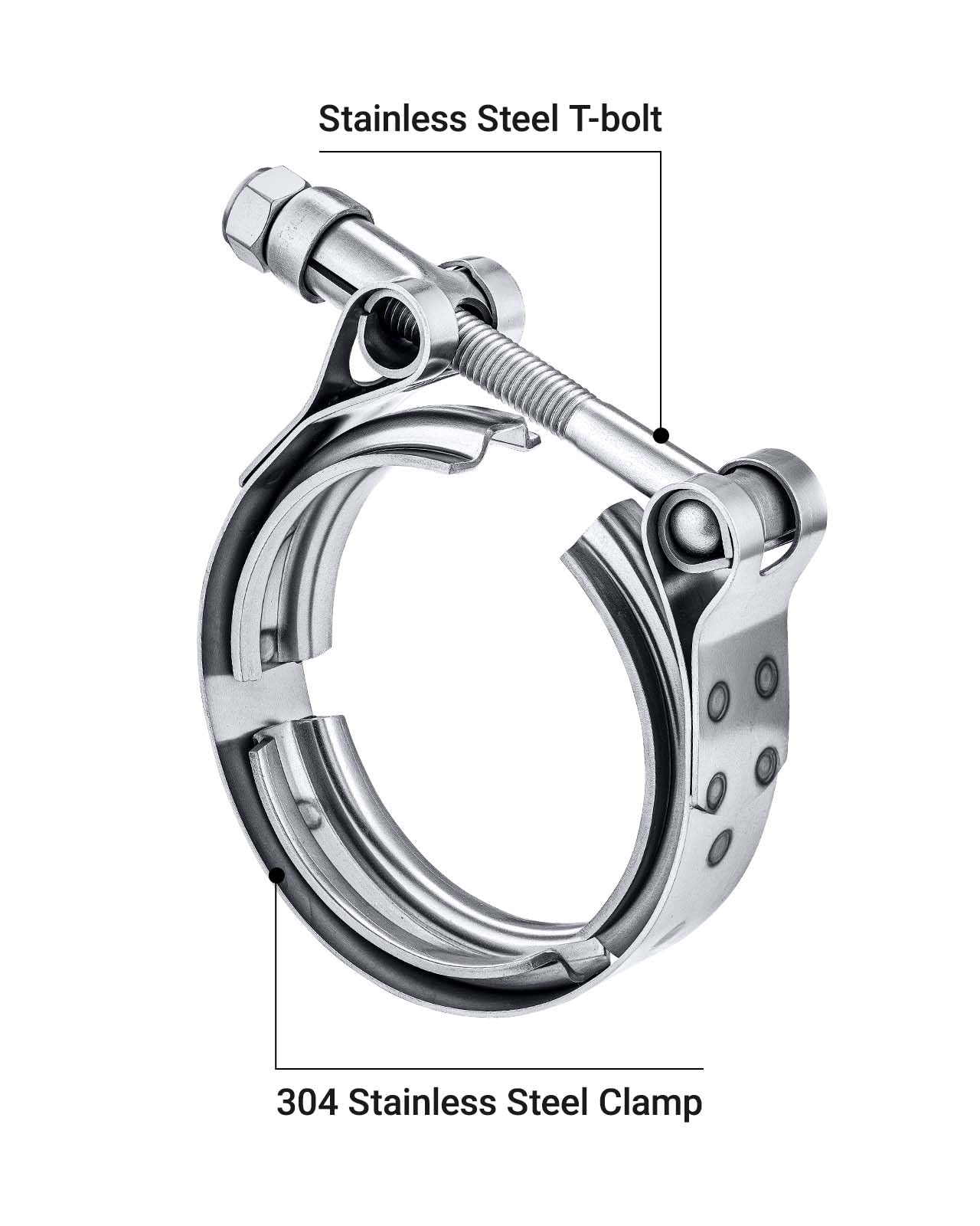 EVIL ENERGY stainless steel clamp showing robust corrosion resistance