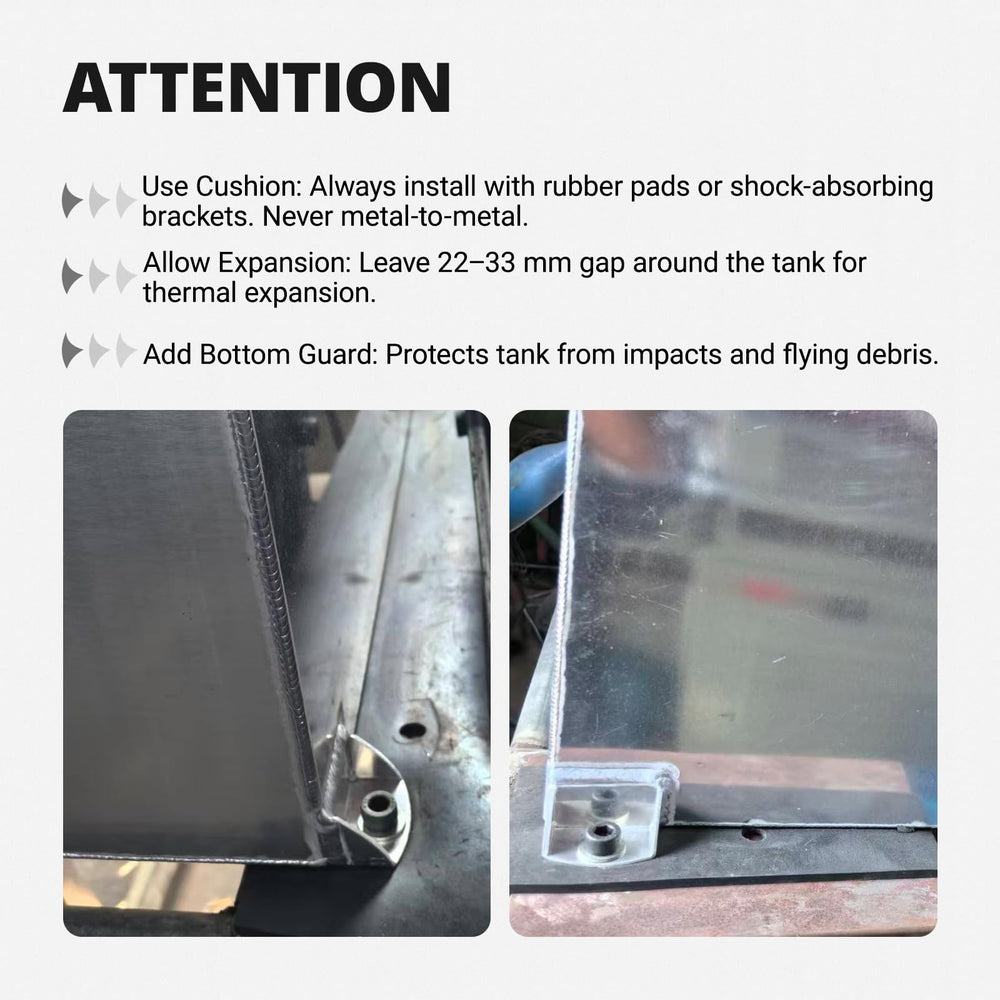 EVIL ENERGY built-in level sensor and foam support consistent fuel flow.
