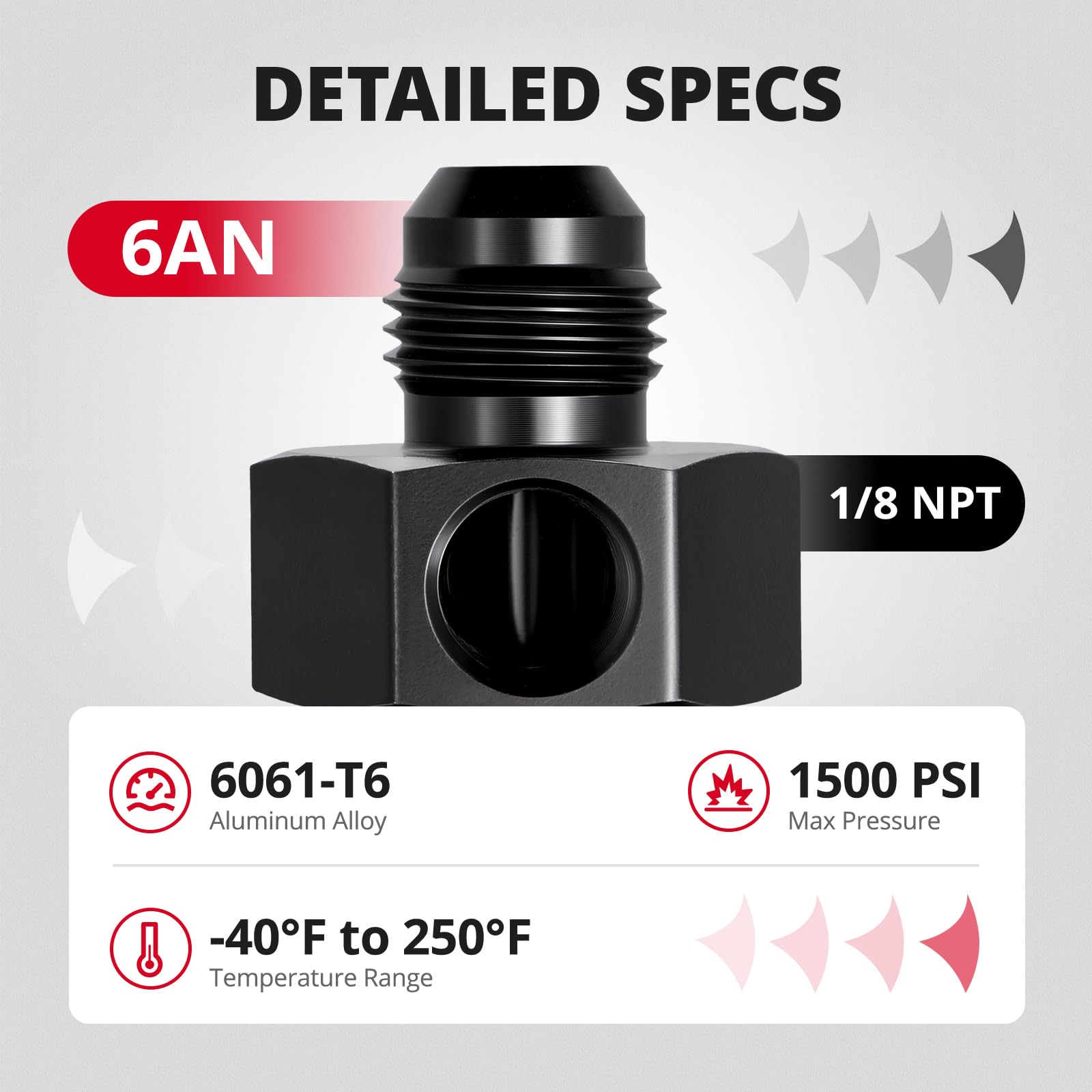 Swivel connection reduces stress on hoses in fuel line layouts.