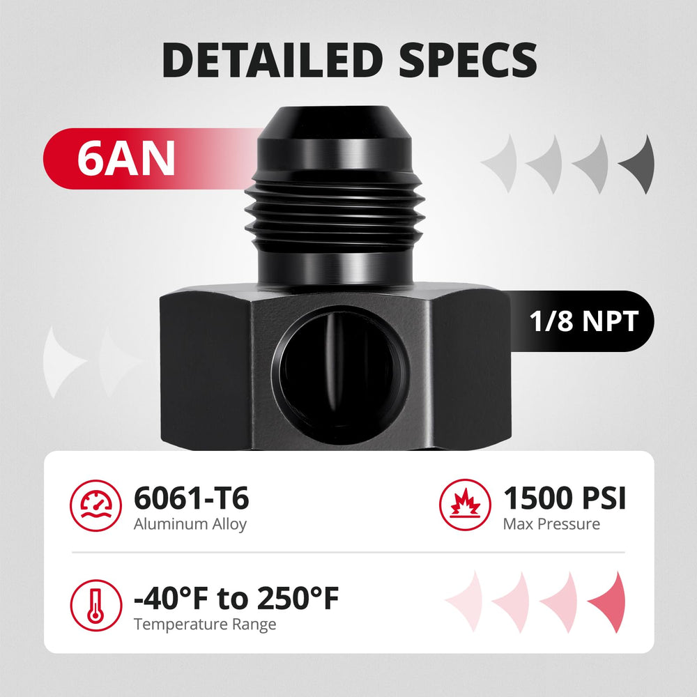 Swivel connection reduces stress on hoses in fuel line layouts.