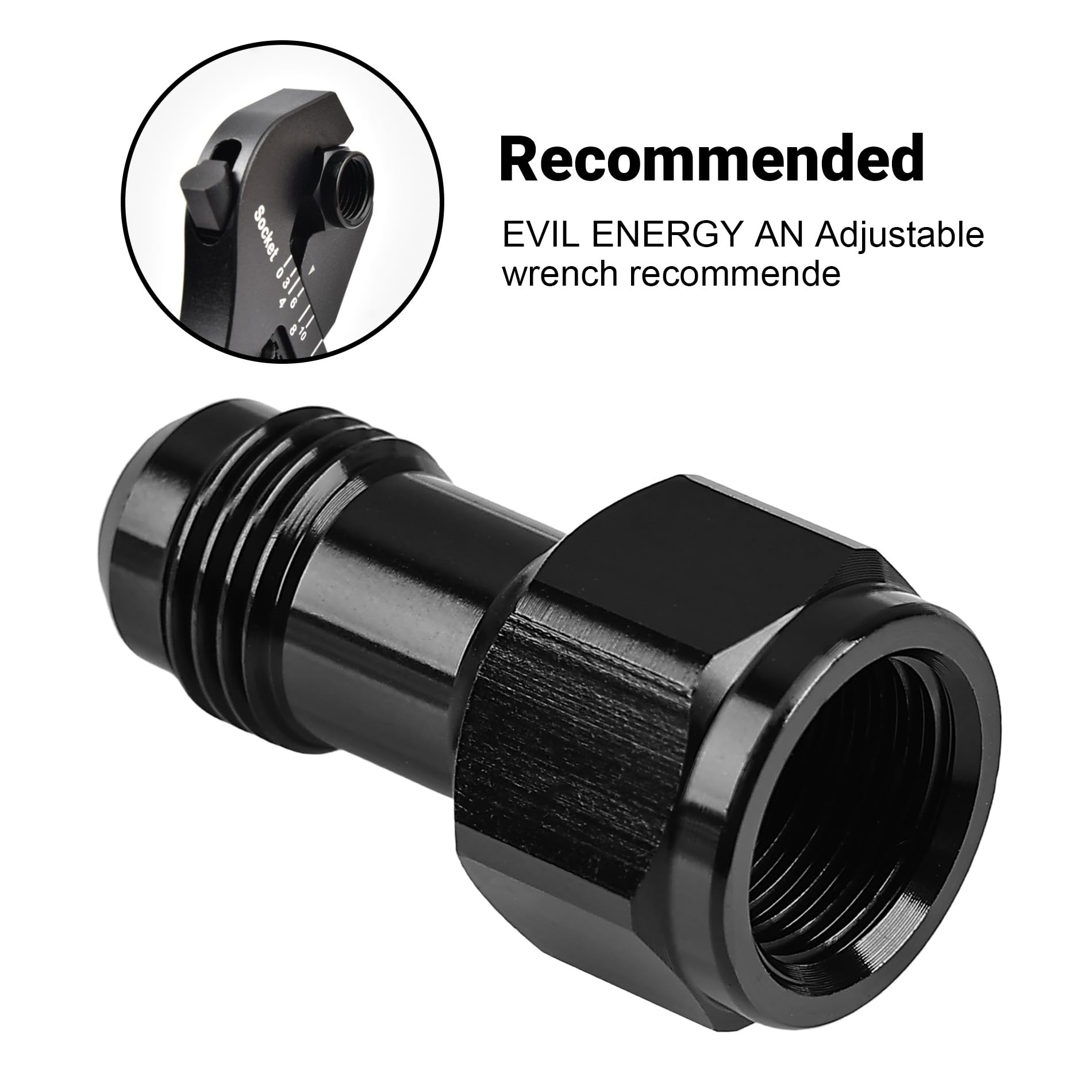 EVIL ENERGY aluminum extender tolerates -40°F to 250°F.