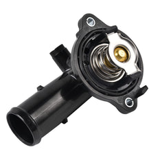 EVIL ENERGY thermostat housing assembly close-up showing durable build and gasket