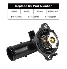 EVIL ENERGY thermostat housing kit contents including thermostat, gasket, housing, gloves