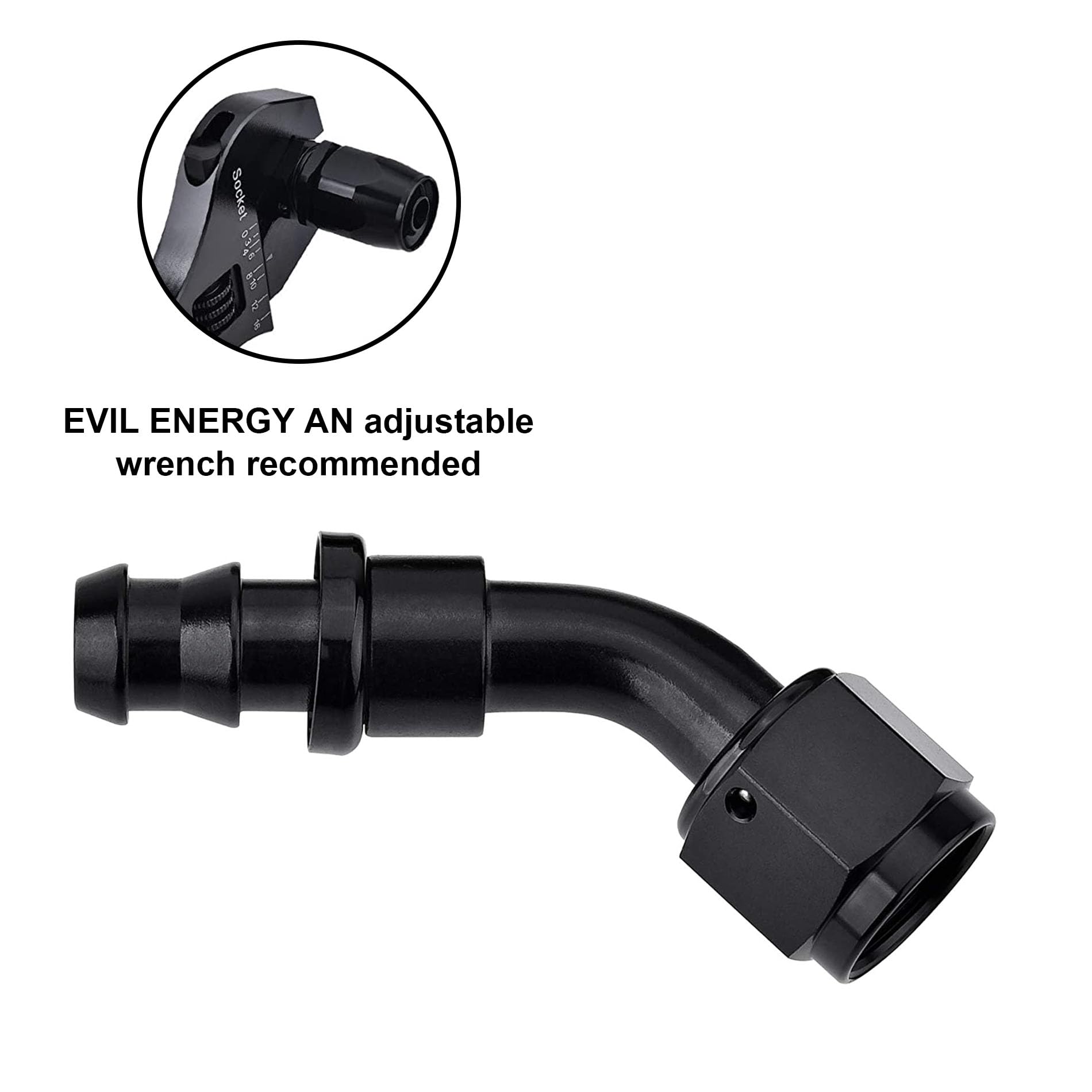 EVIL ENERGY 7/8-14 UNF thread end for secure mounting