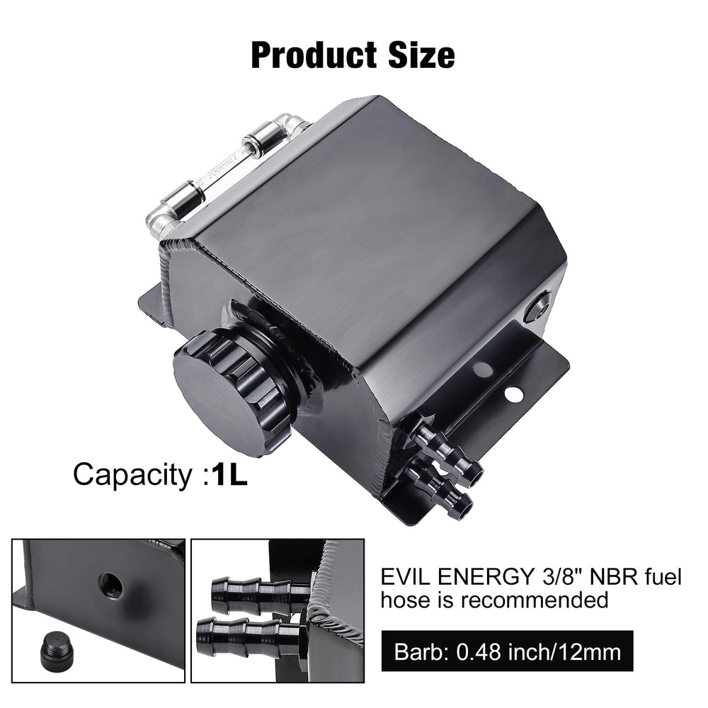 EVIL ENERGY aluminum TIG-welded cap close-up, ensures a tight seal and leak resistance.