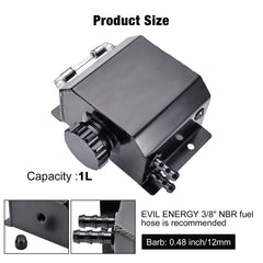 EVIL ENERGY aluminum TIG-welded cap close-up, ensures a tight seal and leak resistance.