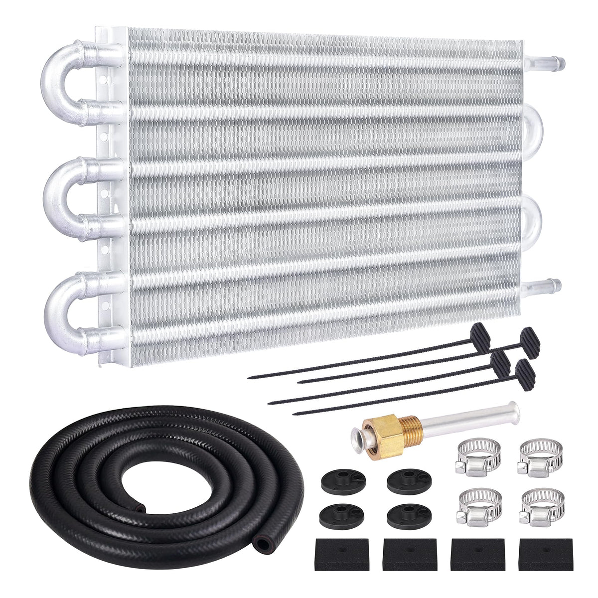 EVIL ENERGY transmission oil cooler 6-pass kit for universal compatibility.