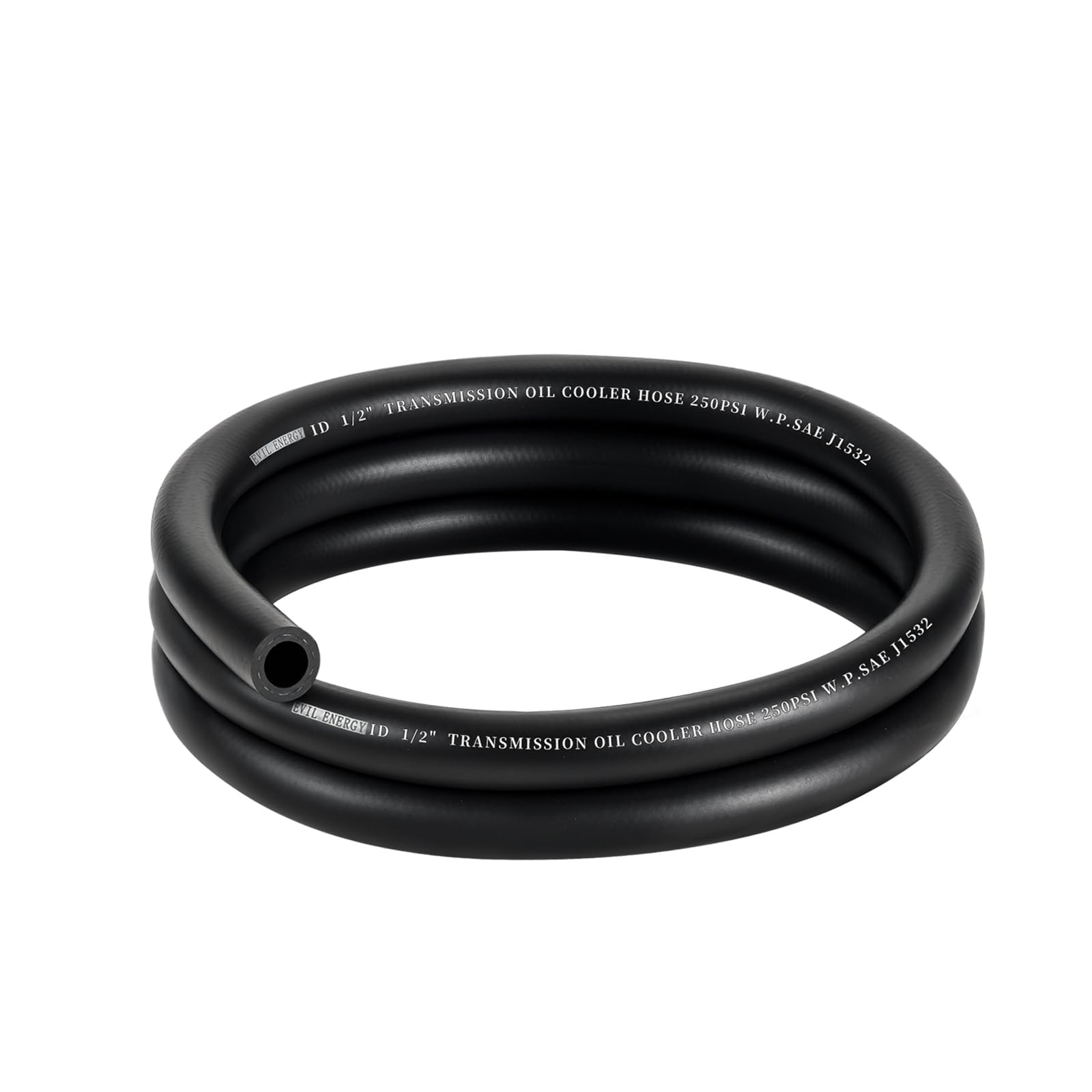 EVIL ENERGY transmission oil cooler hose with 1/2 inch ID ensures reliable connections.
