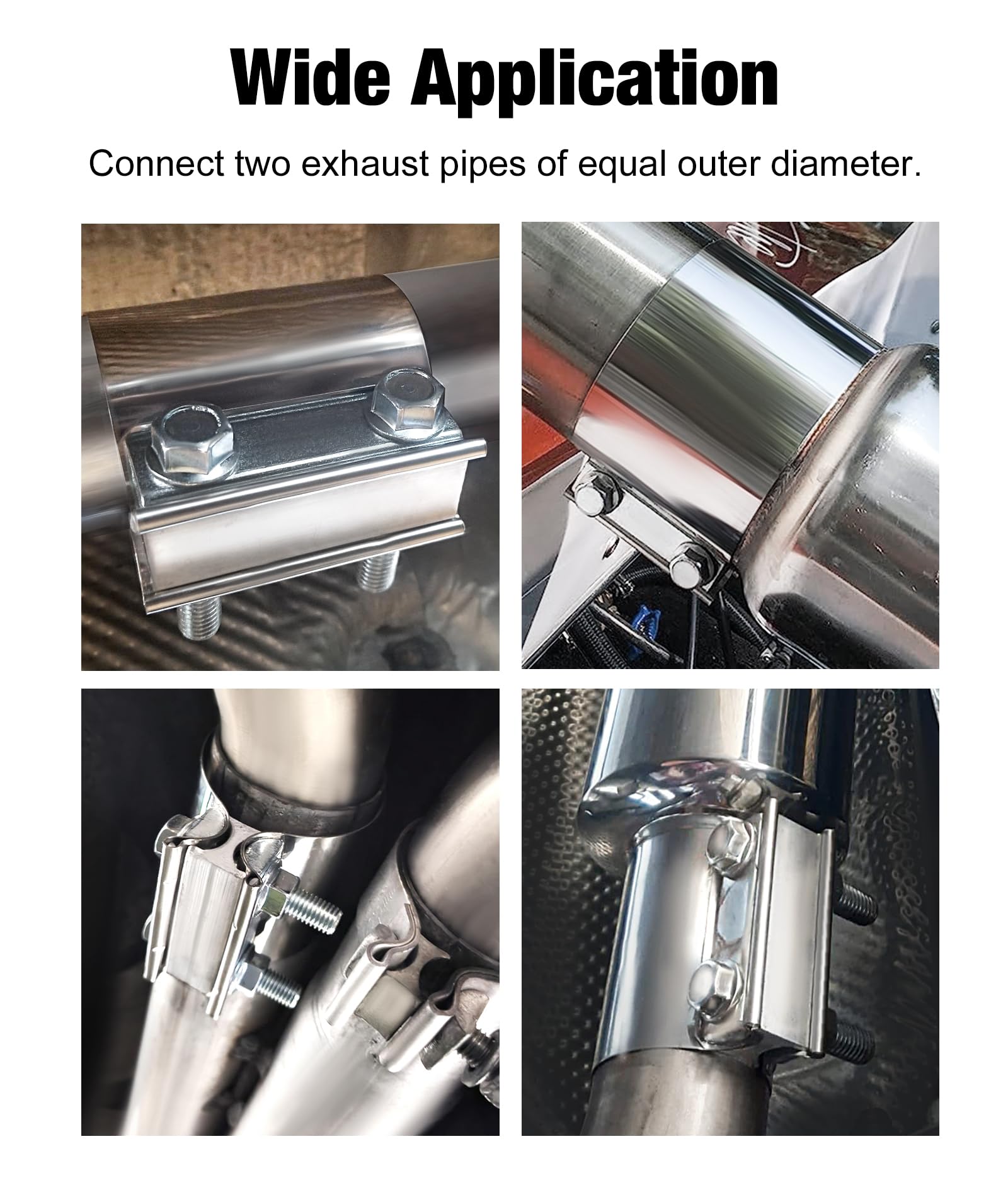 EVIL ENERGY two clamps pack ideal for exhaust system upgrades.