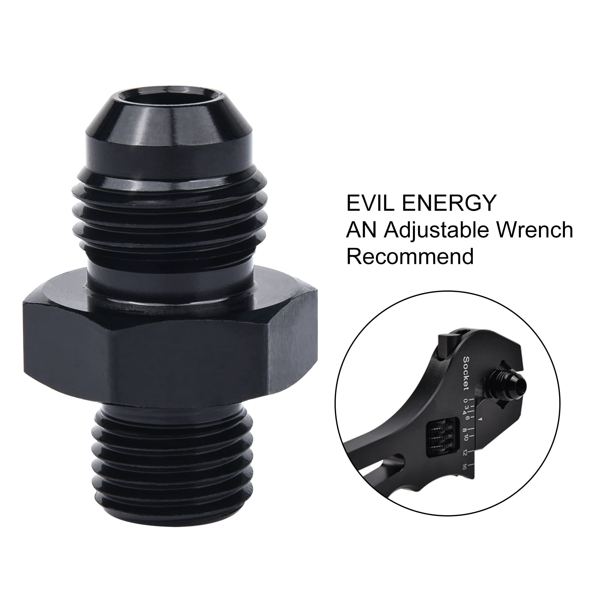 EVIL ENERGY two-piece set ready for transmission oil coolers and fuel lines