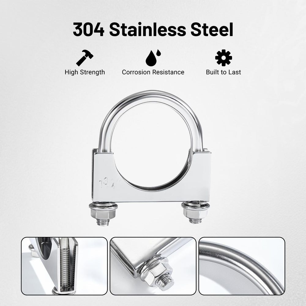 Evil Energy U-bolt clamp kit with nuts and wrench for quick install