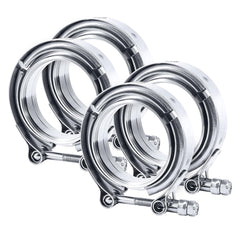 EVIL ENERGY V-Band clamp with 2.5-in male flange for quick exhaust installation.