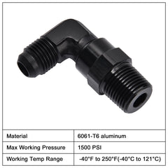 EVIL ENERGY swivel adapter used in vacuum reservoir setups for reliable seals.